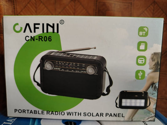 RADIO CAFINI CON PANEL SOLAR